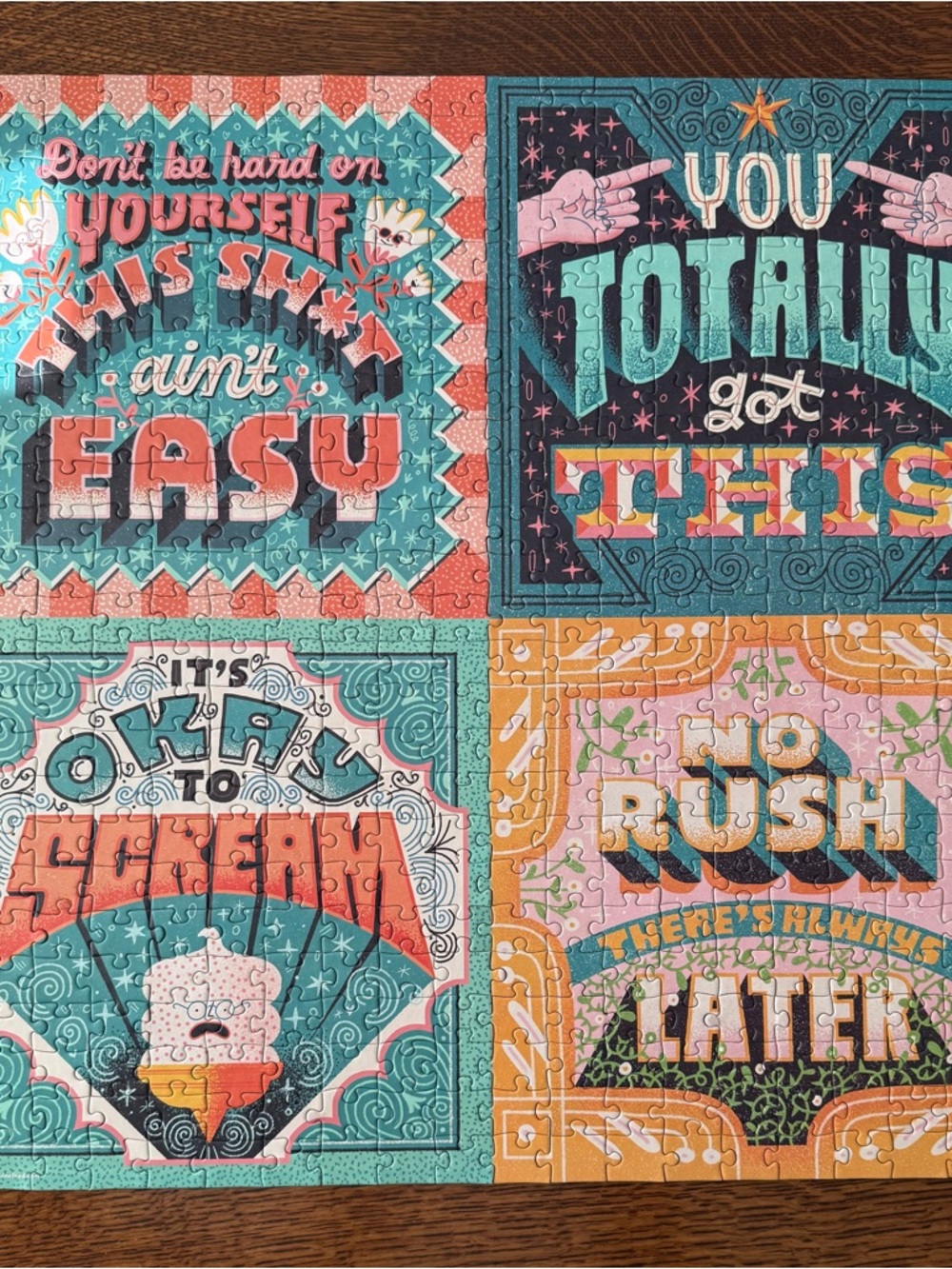 Galison Life Lessons 500 Piece Puzzle Complete